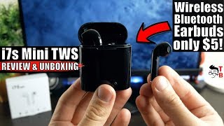 i7s Mini TWS REVIEW The Cheapest Wireless Bluetooth Earbuds [upl. by Atinehs]