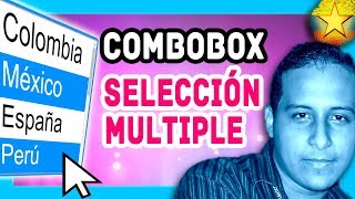 ▶ Cómo SELECCIONAR VARIAS OPCIONES de un COMBOBOX HTML 🔴【HTML  CSS  JAVASCRIPT】 [upl. by Muraida]