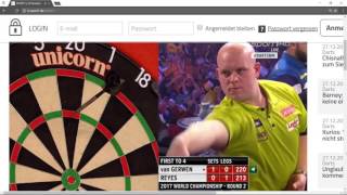 Darts WM 2017 Michael Van Gerwen vs Reyes unbelievable game from Reyes [upl. by Ellingston]