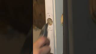 How to Mortise a Door Latch WITHOUT a Router shorts thefixer [upl. by Albrecht]