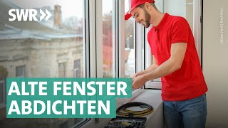 Fenster energetisch sanieren Glas Beschläge Dichtungen  Marktcheck SWR [upl. by Assirialc]