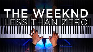 The Weeknd  Less Than Zero The Theorist Piano Cover [upl. by Ylime]