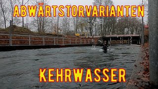 Abwärtsvarianten im Kehrwasser  Kanuslalom [upl. by Woodhead]