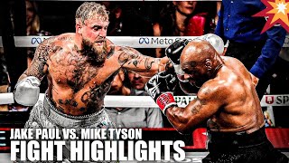 Mike Tyson vs Jack Paul Full fight Highlight [upl. by Hannibal]