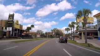 Driving down International Drive in Orlando Florida to the Universal Orlando Resort 2015 [upl. by Evander]