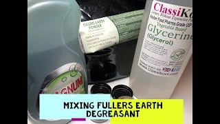 Mixing Fullers Earth Degreasant  Mud [upl. by Nunes]