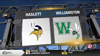 HIGHLIGHTS Haslett holds off Williamston to win 3521 [upl. by Nwahsiek]