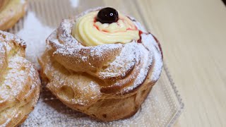 ZEPPOLE DI SAN GIUSEPPE  BAKED ZEPPOLE RECIPE  ZEPPOLE RECIPE [upl. by Nalla]