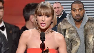 Taylor Swift le Responde a Kanye West en los GRAMMYs 2016 [upl. by Assira]