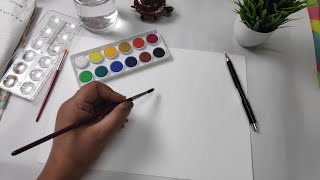 Painting with Camel Watercolour Cakes 🎨 [upl. by Moscow]