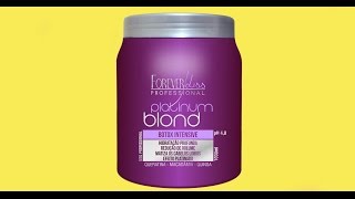 Botox Matizador Platinum Blond Forever Liss  Para Loiras [upl. by Annerb]