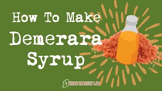 How To Make Demerara Syrup  for your cocktails Belfast Coffee and so much more [upl. by Imim693]