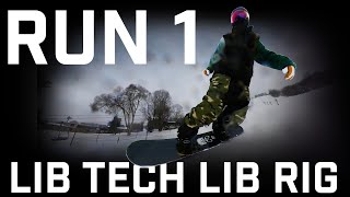 Run 1 2324 Lib Tech Lib Rig Snowboard [upl. by Gahan503]