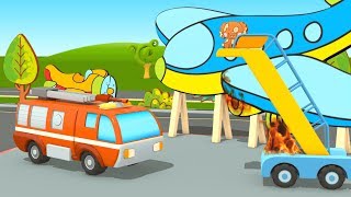 Cartoni animati per bambini Nuovo Car School  Una prova segreta per i camion dei pompieri [upl. by Armalla]