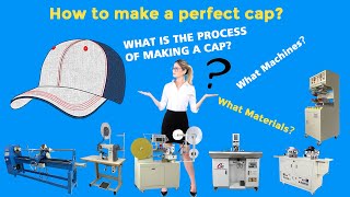 How to make a baseballsnapback capWere showing you a whole cap making production line [upl. by Ahsinotna]