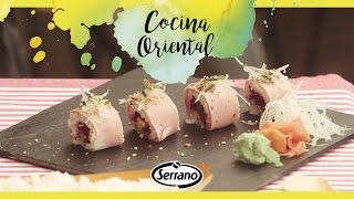 Maki de tartar de remolacha envuelto en Delisandwich con salsa rosa [upl. by Bibeau]