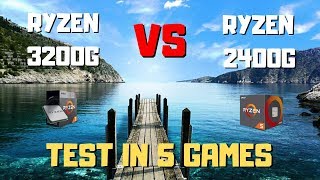 Amd Ryzen 3 3200g Vs Ryzen 5 2400g Test In 5 Games 1080p [upl. by Darees]