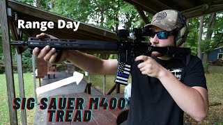 New Sig Sauer M400 Tread Range Day [upl. by Hairam530]