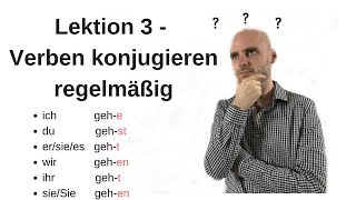 Deutschkurs A11 Lektion 3 Verben konjugieren regelmäßig [upl. by Earazed113]