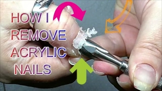 HOW TO REMOVE ACRYLIC NAILS FROM START TO FINISH AND ADD GEL  ABSOLUTE NAILS [upl. by Noirod]