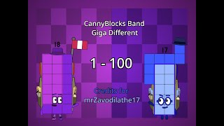 CannyBlocks Band Giga Different 1  100 Not report me and Not for Kids [upl. by Anjela461]