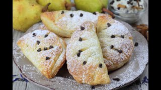 Sfogliatine alle pere ricotta e cioccolato sono golosissime e si preparano in un attimo [upl. by Muirhead]