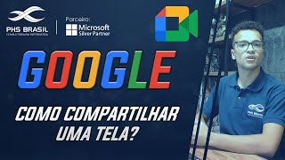 GOOGLE MEET 2022 COMO COMPARTILHAR TELA [upl. by Savory]