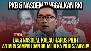 🔴LIVE PKB amp NASDEM TINGGALKAN RK TEMPO KALAU HARUS PILIH ANTARA SAMPAH amp RK MEREKA PILIH SAMPAH [upl. by Harris]