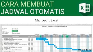 Membuat Jadwal Otomatis Menggunakan Excel [upl. by Einohpets]