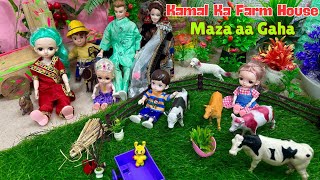 Barbies Farm House  Barbie Ki Hindi Kahaniyan Doll Cartoon [upl. by Aketal]