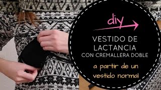 ROPA LACTANCIA DIY Vestido con cremallera doble [upl. by Auqeenwahs]