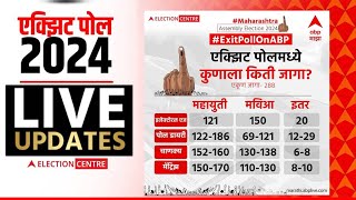 Maharashtra EXIT POLL LIVE 2024  Mahayuti vs MVA  Vidhan Sabha Elections  ABP MAJHA [upl. by Delila660]