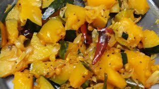 பூசணிக்காய் பொரியல்  Poosanikai Recipe in Tamil  Poosanikai Poriyal  Pumpkin Poriyal in Tamil [upl. by Suidualc]