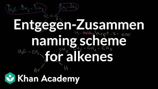 EntgegenZusammen naming scheme for alkenes examples  Organic chemistry  Khan Academy [upl. by Winfred]