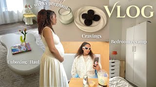 32 weeks pregnancy journey 🌸New items what i eat bedroom furniture unboxing hospital appointments [upl. by Swart]