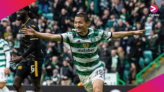 HIGHLIGHTS  Celtic 42 Livingston  Daizen Maeda hattrick sends Celtic into the semifinals [upl. by Yanahc]