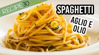 15 minute Spaghetti aglio e olio [upl. by Monagan]