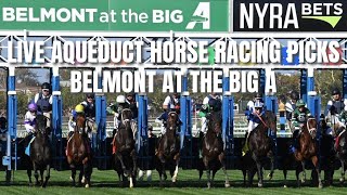 Live Aqueduct Horse Racing Picks  Belmont at the Big A [upl. by Livvy414]