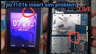 jio f101k insert sim solutionjio phone me sim nahi bata raha hai [upl. by Kramer199]