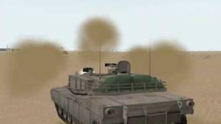 M1A1 storming the desert [upl. by Thisbe123]