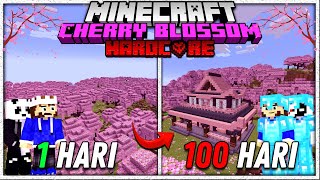 100 Hari Di Minecraft HARDCORE Tapi CHERRY BLOSSOM ONLY  MINECRAFT SNAPSHOT 120 [upl. by Procora]