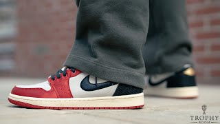 TROPHY ROOM x AIR JORDAN 1 LOW quotROOKIE CARDquot  REVIEW SIZING amp ONFOOT [upl. by Brieta]