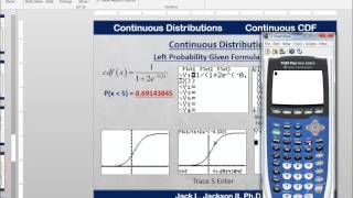 Statistics 32 Using a Continuous CDF [upl. by Nirehtac934]