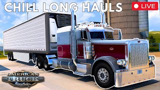 🔴LIVE  Chill Long Haul Trucking Across America Stream  American Truck Simulator [upl. by Asillim]