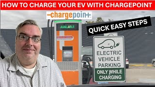 How To Use A ChargePoint Level 3 Rapid Charger for EV [upl. by Nosnah447]