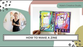 Zine Tutorial How to Make a Colorful and Inspirational Zine [upl. by Marlene]