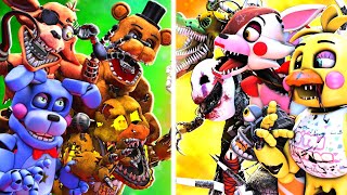 SFM FNaF Top 10 BEST FNaF vs Fight Animations [upl. by Weirick]