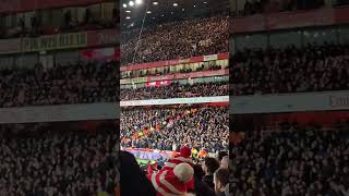 Arsenal fans sining 49 chant against Man u viralvideo afc arsenal coyg yt [upl. by Ahseki]