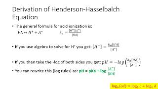 3 18 24 Henderson Hasselbalch [upl. by Denbrook]