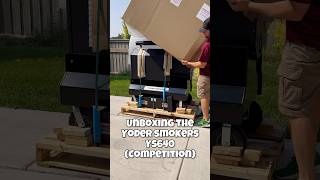 Unboxing the Yoder Smokers YS640S Competition style smoker 🔥 bbq foodshorts unboxing [upl. by Dewar]